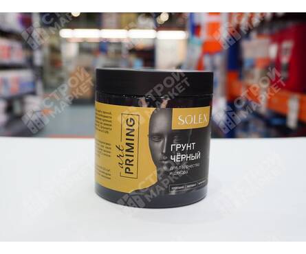 Грунт SOLEX для мебели и декора, черный, 0.6 кг Фотография_2