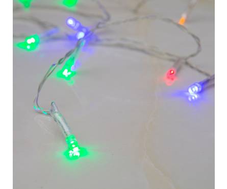 Гирлянда светодиодная Метраж 1.2 м 20 LED силикон мультиколор свет Фотография_1