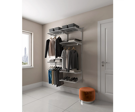 Гардеробная система Optima G120 2050x1300x450 мм графит ПРАКТИК Фотография_4