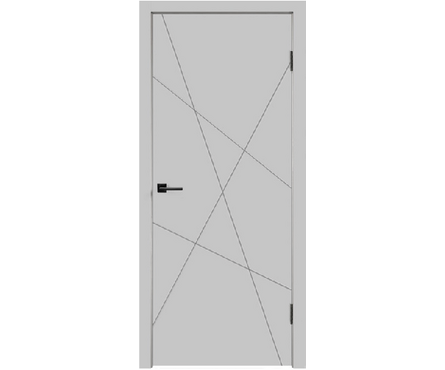 Дверь светло-серый Scandi S (600 мм, 2000 мм, 40 мм, эмаль) Фотография_0