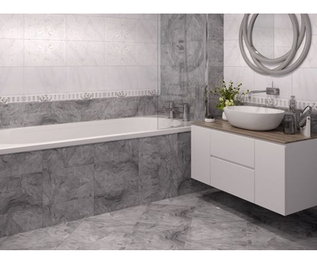 Керамогранит Милана серый 01 400х400х8 мм 1-й сорт Фотография_1