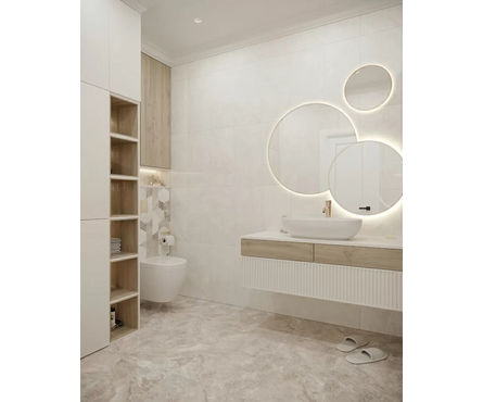 Плитка для пола Antigue G Бежевая 418х418х8 мм Березакерамика 1 сорт Фотография_1