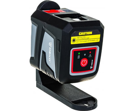 Лазерный нивелир 360 градусов красный луч 2 линии DKLL11 DEKO Фотография_1