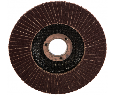 Круг шлифовальный БАЗ лепестковый торцевой КЛТ1, зерно P60, 125х22.0 мм  Фотография_1