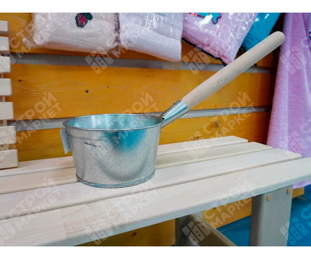  Ковш банный оцинкованный 1.5 л  Фотография_1