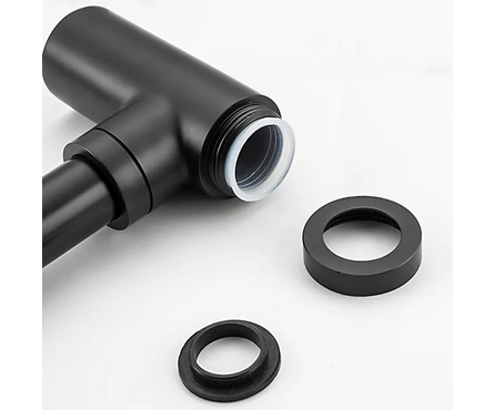 Сифон для умывальника F82-7 Frap без выпуска, черный Фотография_2