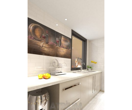 Панно Брик Кофе 4 кремовое 300х600х9 мм 1-й сорт Фотография_1