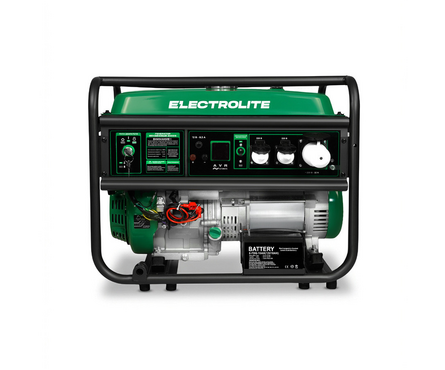 Генератор бензиновый инверторный 7.0 кВт 220В бак 25 л ручной и электростартер EL 8000S ELECTROLITE Фотография_1
