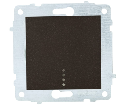 Выключатель OVIVO QUANTUM 1 клавиша, с подсветкой, черный Фотография_0