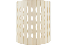 Абажур настенный для бани и сауны угловой Пламя 31х11х26 мм липа