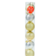 Набор шаров Призма d-6 см, пластик, золото, серебро (6 шт) Фотография_0