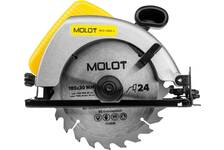 Пила циркулярная дисковая MOLOT MCS 1865-1 1200 Вт, 185 мм, до 65 мм