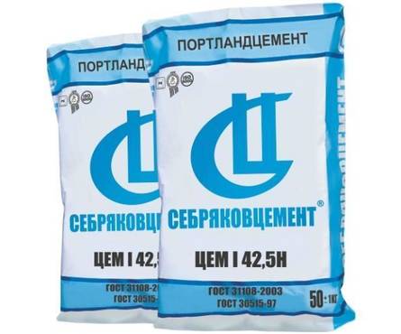 Цемент Себряковцемент (М-500 Д-0) ЦЕМ I/42.5 Н (50 кг) Фотография_0