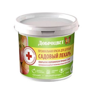 Краска для деревьев Садовый лекарь ДОБРОЦВЕТ 1.3 кг Фотография_0