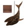 Светильник подвесной Мелодия Света WL010-Whale-1P-400 PR Кит, дерево, палисандр, Е27  Фотография_1