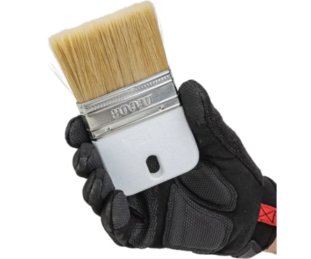 Кисть декоративная 75 мм смешанный ворс для создания фактурных рисунков profi светлый DECOR Фотография_3