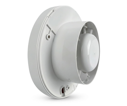 Вентилятор осевой вытяжной d 100 мм с укороченным патрубком Seicoi Ratio 100 White Фотография_2