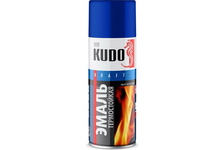Аэрозольная краска синяя термостойкая KUDO 520 мл