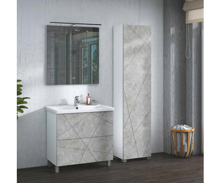 Тумба для ванной Geometrry-60 с ум.Сомо 60 Бетон Фотография_3