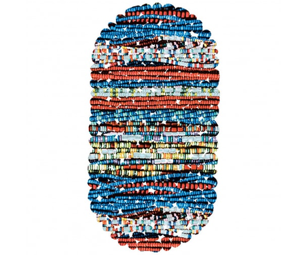 Коврик для ванной 69x36 см Вологодский узор Парадис на присосках Фотография_1