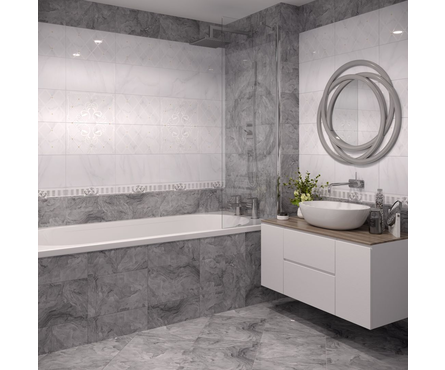 Декор Милана светлый 01 250х400х8 мм 1-й сорт Фотография_1