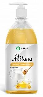 Жидкое крем-мыло с дозатором Grass Milanа, молоко и мед, 1 л Фотография_0