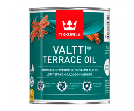 Масло для террас и садовой мебели ТИККУРИЛА Валтти прозрачное БАЗА EC 0.9 л Фотография_0