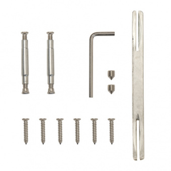 Ручка дверная H-22111-A-CR/W на квадратной розетке хром/белый CODE DECO Фотография_1