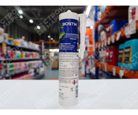 Герметик кровельный гибридный BOSTIK кровля и балкон 280 мл серый Фотография_2