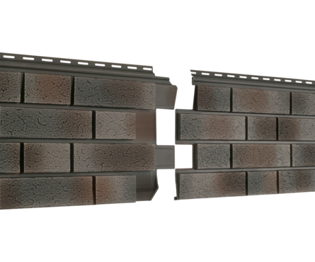 Панель фасадная Клинкер Нордик Стоун Хаус S-Lock Пепел 0.292х1.95 м (0.57 м²) Ю-ПЛАСТ Фотография_0