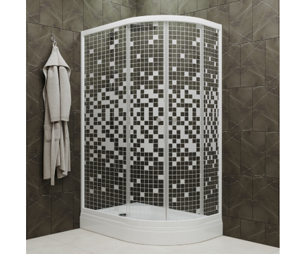 Душевое ограждение Коралл 120х80х192 см, А низкий поддон, левое Тритон Фотография_1