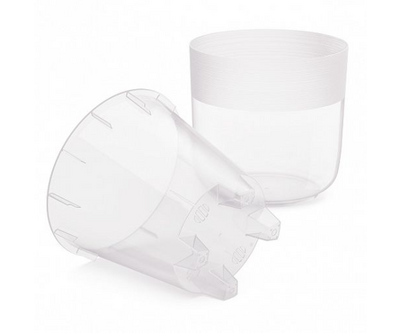 Кашпо для цветов прозрачное с автополивом ЛИНЕЛЬ D 190 мм 4.5 л Фотография_2