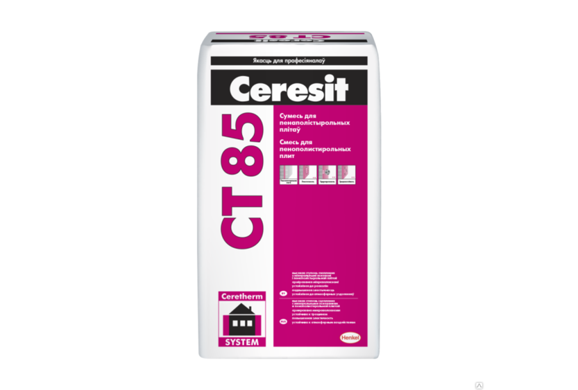 Ceresit ct 85. Церезит ст 85. Церезит st85. Клей для пенополист. Ceresit ст 85 25кг..