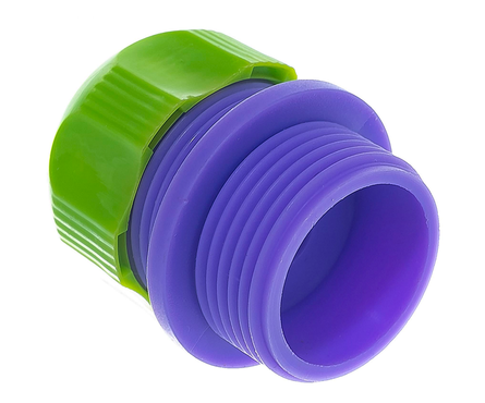 Соединение для шланга 1/2 с наружной резьбой 3/4 пластмассовое PALISAD Фотография_1