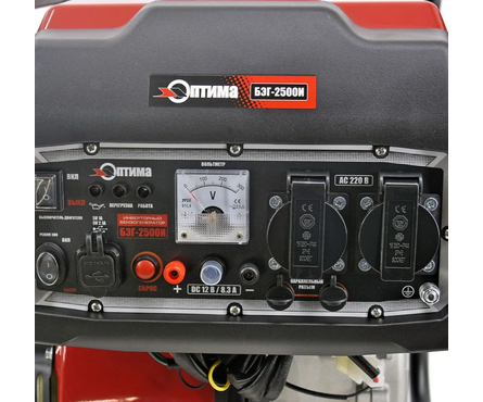Генератор бензиновый инверторный 3 кВт 220В бак 7 л ручной стартер БЭГ-2500И ОПТИМА Фотография_7