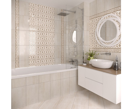 Бордюр Глория бежевый 01 400х75х8 мм 1-й сорт Фотография_1