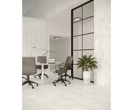 Плитка для пола Briere G Белая 418х418х8 мм Березакерамика 1 сорт Фотография_1