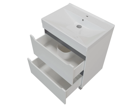 Тумба для ванной Лайн 70 2 ящика с умывальником Марго-70 Фотография_1