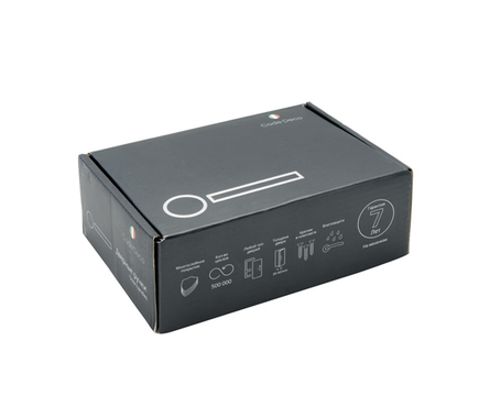 Ручки дверные H-14093-A-GRF на круглой розетке графит CODE DECO Фотография_2