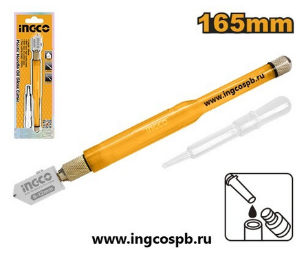 Стеклорез масляный 165 мм INGCO Фотография_1