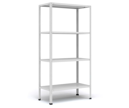 Стеллаж металлический (в)2000x(ш)1000x(г)400мм 4-х полочный ПАКС Титан МС-244Р Фотография_0