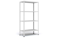 Стеллаж металлический (в)2000x(ш)1000x(г)400мм 4-х полочный ПАКС Титан МС-244Р