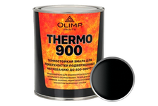 Эмаль термостойкая черная OLIMP Thermo 900°C 0.8 л