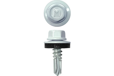 Саморез кровельный оц. 5.5х19 мм RAL9003 белый DAXMER