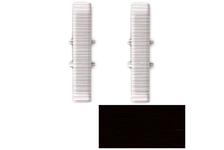 Угол ПВХ соединительный для плинтуса напольного 85 мм Венге темный ИДЕАЛ Деконика (2 шт/флоупак)