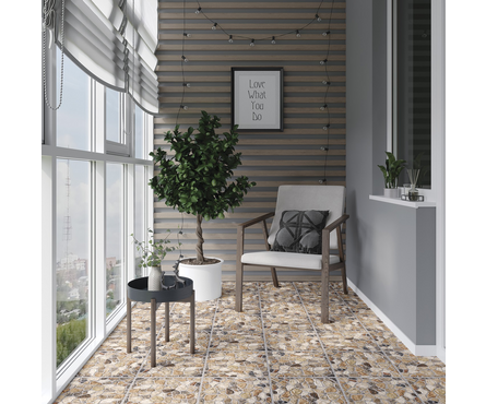 Керамогранит Rento бежевый рельеф 298х298х8 мм Cersanit (0.089 м²/1 шт) 1 сорт Фотография_1