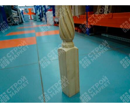 Балясина Витая №4 50х50х900 мм сорт А хвоя Фотография_2