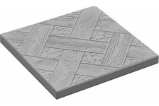 Плитка тротуарная Ялта 300х300х30 мм Серая (11 шт/1 кв.м)