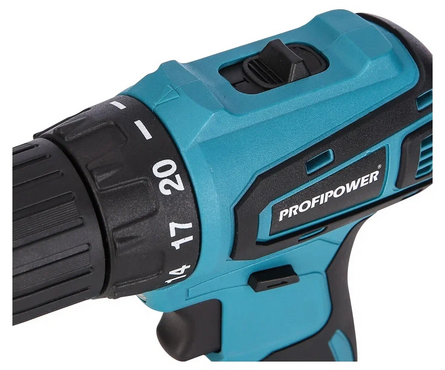 Дрель-шуруповерт бесщеточный 18В 2шт Li-ion акк. 2Ач, 40Нм, з.у. кейс MKBL-18B PROFIPOWER Фотография_2