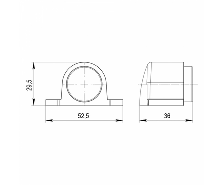 Упор дверной напольный магнитный мат. никель PUNTO Фотография_2